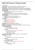  ADV 207 Exam 2 Study Guide