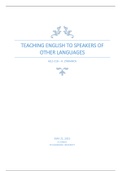 Applied English Language Studies 318 TESOL 