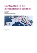 Duidelijke samenvatting Contracten in de internationale handel - S.E. van Hall