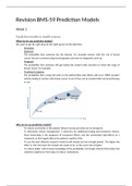 Summary BMS 59: Prediction models in health science