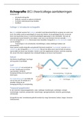 Samenvatting Echografie OP1.1. Compleet