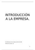 Apuntes introducción a la Empresa