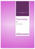 Samenvatting "Psychologie een inleiding" 9.1, 9.2, 9.4 en 9.5