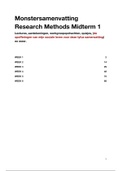 Samenvatting Alles DEELTENTAMEN 1 Research Methods