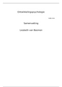 Samenvatting Ontwikkelingspsychologie - Liesbeth van Beemen