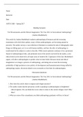 Reading Synopsis: “On Precariousness and the Ethical Imagination: The Year 2012 in Sociocultural Anthropology” by Andrea Muehlebach