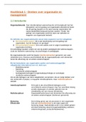 Samenvatting Organisatie ontwikkeling H5, 6, 9, 10