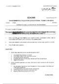 EDA3046-2011-1-E-1 Past Exam Paper