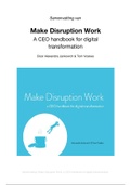 Samenvatting 'Make Disruption Work' door Alexandra Jankovich & Tom Voskes