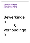 Verhoudingen samenvatting