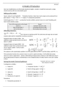 Lecture 4 - A Model of Production