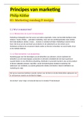 Samenvatting basisprincipes marketing hoofdstuk 1