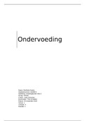 Scriptie/Kwaliteitsonderzoek Ondervoeding