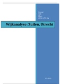 Wijkanalyse Stap 1 t/m 5 Zuilen, Utrecht      - Hogeschool Utrecht- inclusief bronnenlijst- Cijfer: 9.0!