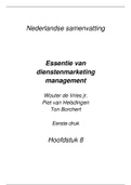 Essentie van dienstenmarketing management H8