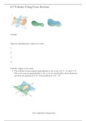 6.1 Volumes Using Cross-Sections