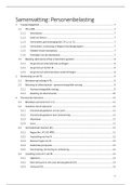 Samenvatting Personenbelasting 2018-2019