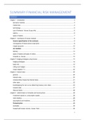 Samenvatting Financial Risk Management