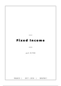 Résumé Fixed Income + formulaire