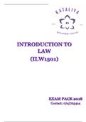 ILW1501 Exam Pack For Exam Year 2022 (Questions And Answers) - ILW1501 ...