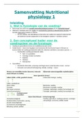 Samenvatting Nutritional Physiology