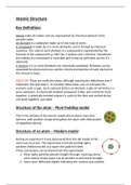 Atomic Structure Chemistry AQA GCSE