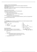 Samenvatting micro-economie midterms tot final: boek, oefenopgaven en hoorcolleges