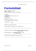 Finance & accounting 1 Formuleblad 