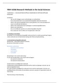 Samenvatting YRM-10306 Research Methods in the Social Sciences - Onderzoeksmethoden