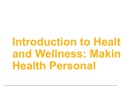 Health and wellness