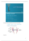 Les 10 Ziekteleer: Reumatologie