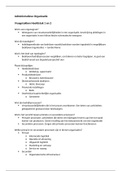Aantekeningen t/m hoofdstuk 6 van het boek: beginselen van de administratieve organisatie