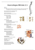 Hoorcolleges MB blok 2.1 
