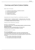 Notes over the entire semester's lectures. Includes info on APA citations, grammar rules, and requirements for several styles of papers