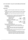 Statistics for Biosciences 1403 Exam #1: Collect and Exploring Data Review