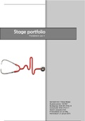 Stageportfolio praktijkleren jaar 4. Beoordeeld met een 8,1.