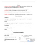 Kinetics Summary Sheet