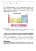 Samenvatting Moleculen - Organische Chemie 
