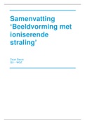 Samenvatting - Beeldvorming met ioniserende straling