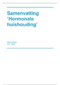 Samenvatting - Hormonale huishouding