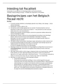 Inleiding tot fiscaliteit samenvatting (16/20)