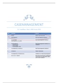 Casemanagement leerjaar 2 periode 1 