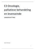 Samenvatting E3 Oncologie, palliatieve behandeling en levenseinde