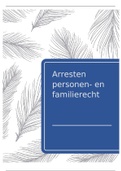 Voorgeschreven arresten voor personen en familierecht