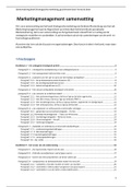 Samenvatting marketingmanagement- MIC jaar 2 (mediamarketing specialisatie) 