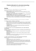 Samenvatting 'Onderwijskunde als ontwerpwetenschap' deel 1 en 2