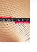 Compilation of 100 Statistical Tests Frequently Used.