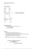 Body Fluids - Summary Notes