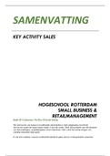 Uitgebreide samenvatting Key Activity Sales 