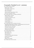 IB Geography Standard Level Case Studies and Definitions